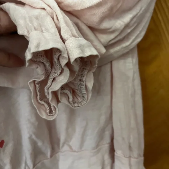 Sundry crew neck ruffle sleeve hearts top 1(S) - Picture 8 of 10